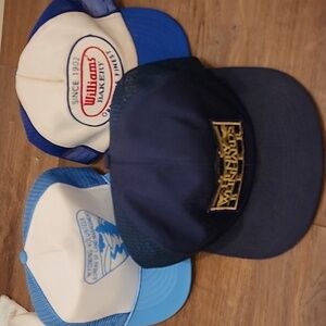 Bundle of 3 Vintage Snapback Trucker Hats Bakery, Beer and BLM